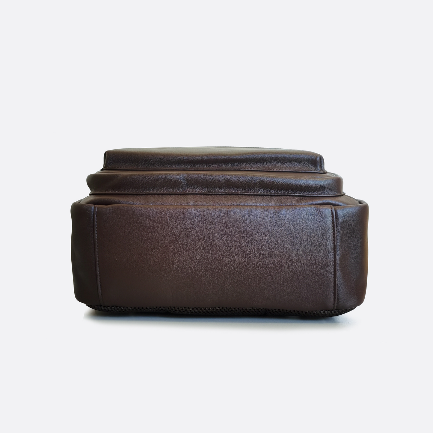 Multi zip V3 design genuine cowhide leather backpack with luggage/trolley sleeve