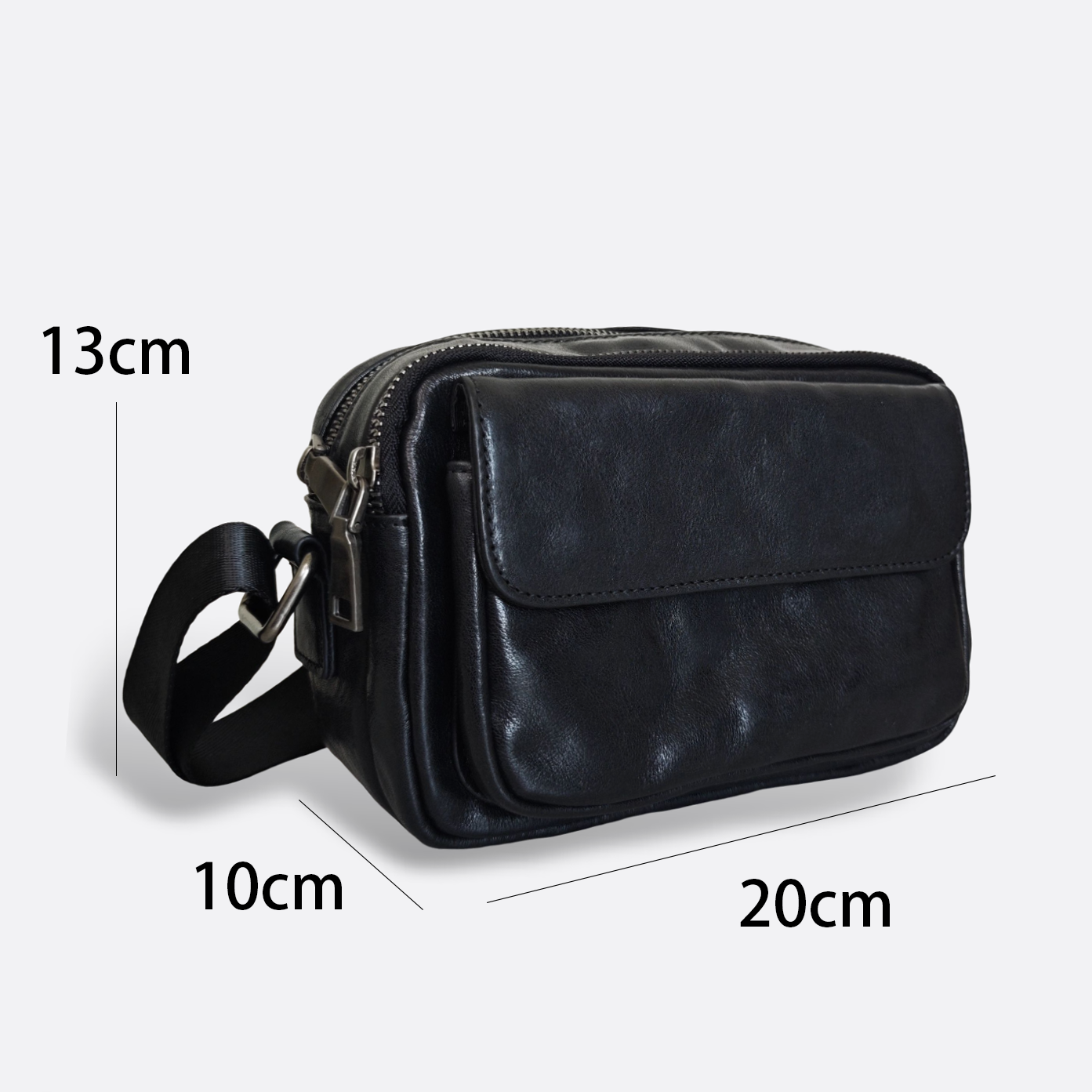 Poches messenger V2 design genuine cowhide leather sling bag