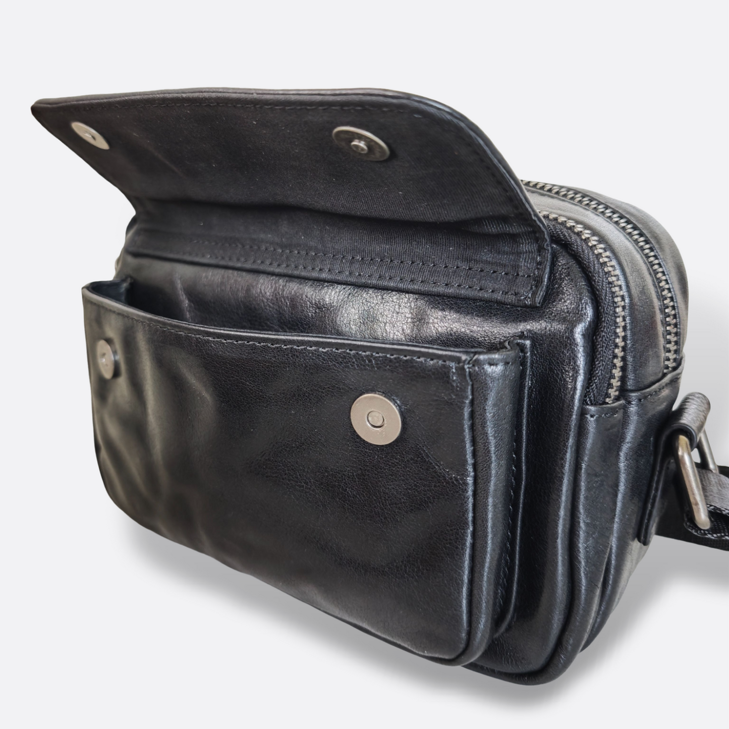 Poches messenger V2 design genuine cowhide leather sling bag
