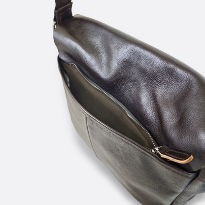 Torba messenger design genuine cowhide leather sling bag