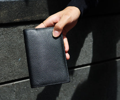 Genuine cowhide leather passport holder travel pouch