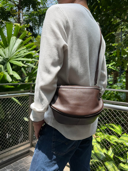 Tilo V3 design genuine cowhide leather sling bag