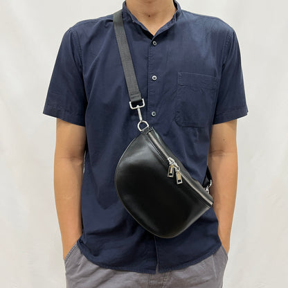 Vesny V3 design genuine cowhide leather waist/sling bag