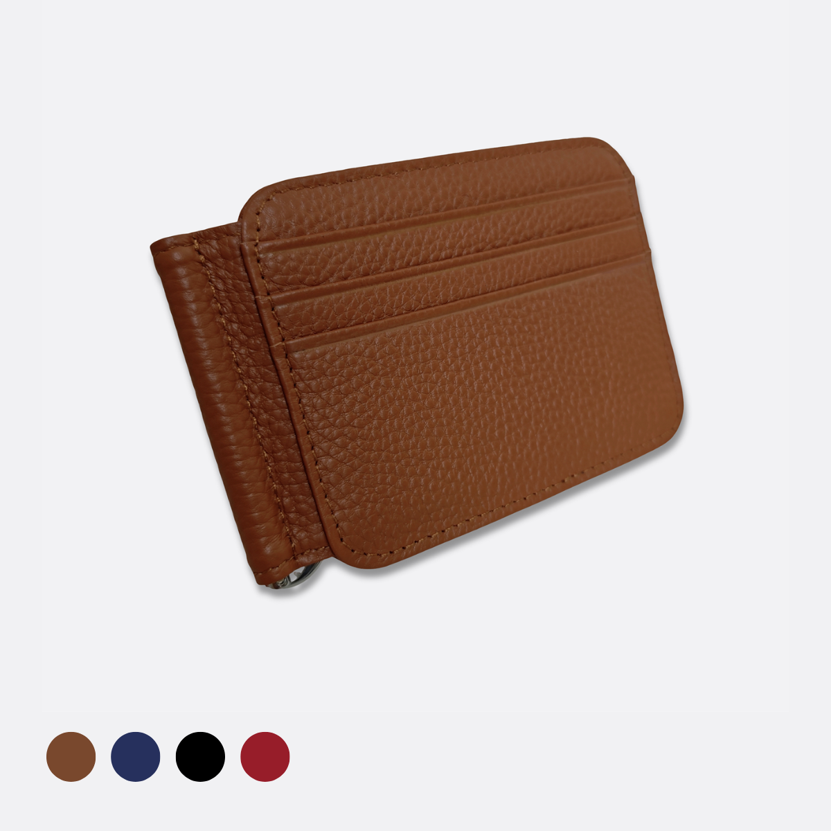 Genuine cowhide leather money clip wallet v2