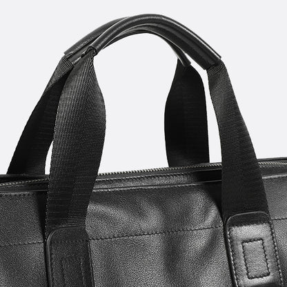 Potter design genuine cowhide leather briefcase with sling