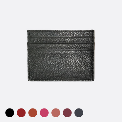 Genuine cowhide leather card holder