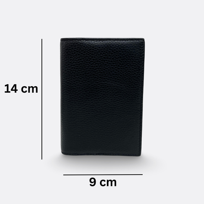 Genuine cowhide leather passport holder travel pouch