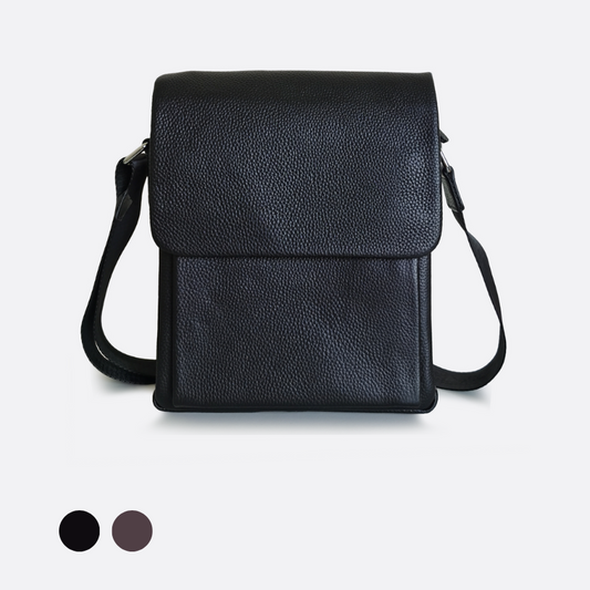 Flap V2 design genuine cowhide leather sling bag