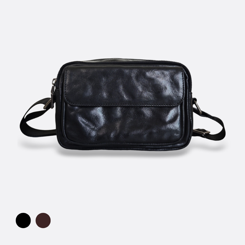 Poches messenger V2 design genuine cowhide leather sling bag