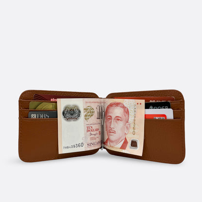 Genuine cowhide leather money clip wallet v2